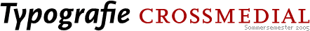 Typografie Crossmedial